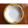 Round ceramic omega deep plate